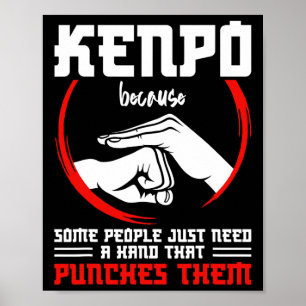 Poster Kenpo Fighter Arme Kenpo Instructor Karate Marti