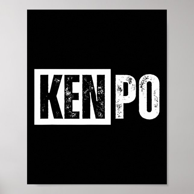 Poster Kenpo Karate en détresse (Devant)