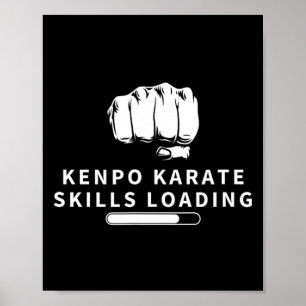 Poster Kenpo Karate Skills Chargement amusant American Ke