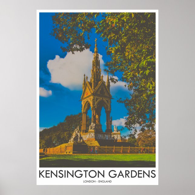 Poster Kensington Gardens, Londres, Angleterre (Devant)