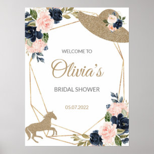 Poster Kentucky Derby Bridal Shower Welcome sign