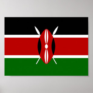 Poster Kenya Flag