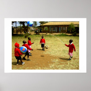 POSTER KENYAN SCHOOL CHILDREN IN KENYA