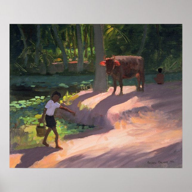 Poster Kerala Backwaters Inde 1996 (Devant)