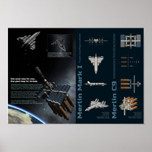 Poster Kerbal Space Program Merlin Adventures