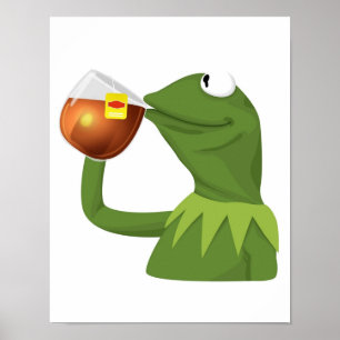 Poster KERMIT Mème 2 Mais ça ne me regarde pas