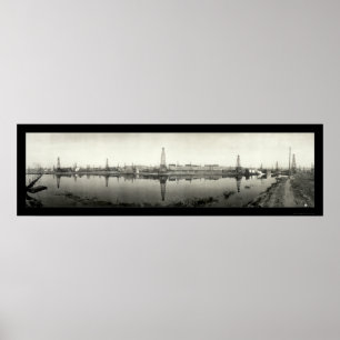 Poster Kern River, CA Oil Photo 1910