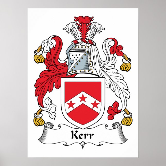 Poster Kerr Family Crest (Devant)