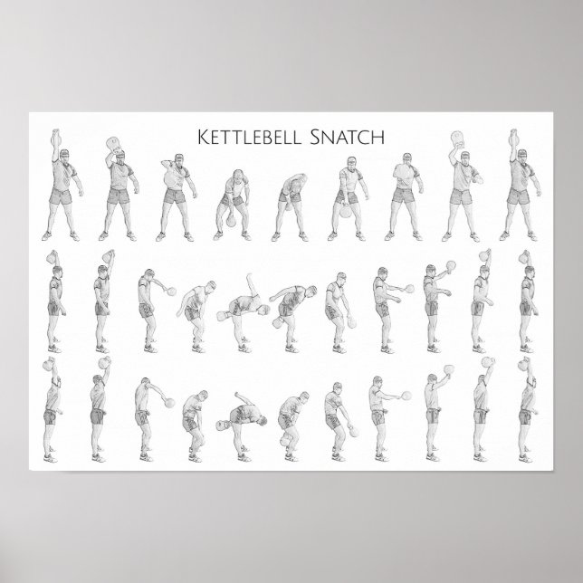 Poster Kettlebell Snatch (Devant)