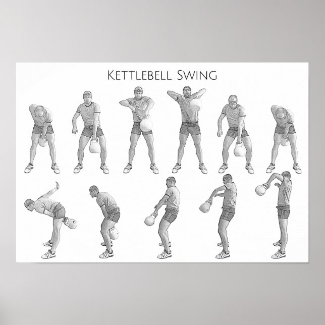 Poster Kettlebell Swing (Devant)