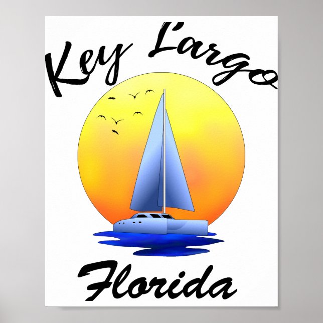 Poster Key Largo Voile des Keys de Floride (Devant)