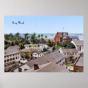 Poster Key West au 19ème siècle