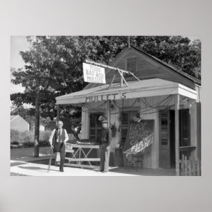 Poster Key West Bait Shop, 1938