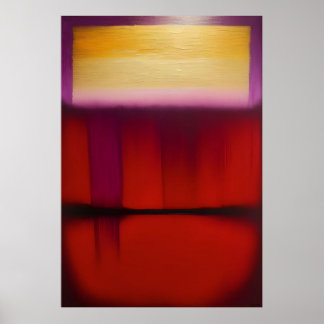 Poster Key West Sunset No. 10 abstraite peinture portrait