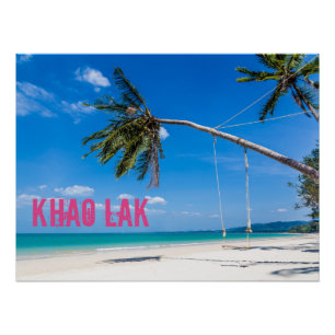 Poster Khao Lak Phang-Nga Thaïlande Plage Panorama Vacanc