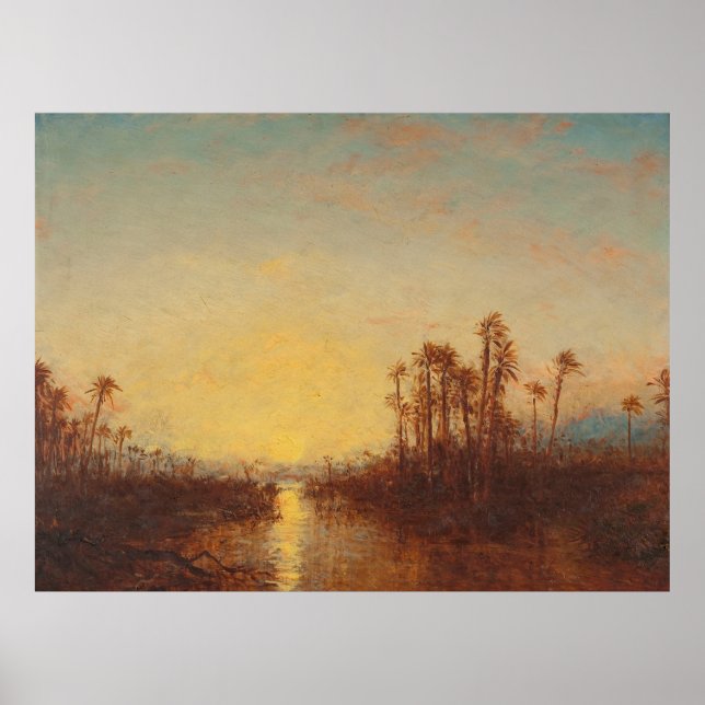 Poster Khartoum, Coucher De Soleil - Félix Ziem (Devant)