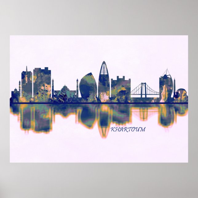 Poster Khartoum Skyline (Devant)