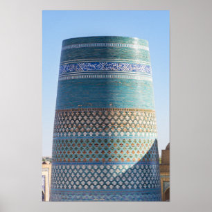 Poster Khiva, Ouzbékistan - Minaret inachevé Kalta Minor