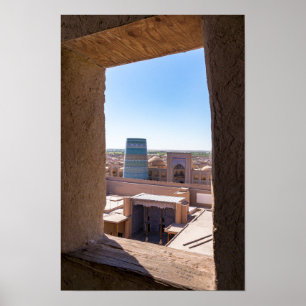 Poster Khiva, Ouzbékistan - Minaret mineure de Kalta