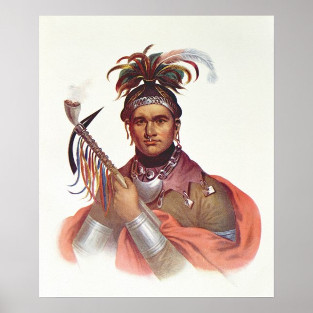 Poster Ki-On-Twog-Ky ou 'Complanter', chef de Seneca (Devant)