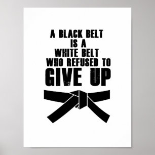 Poster Kick Like a Girl Karate Tae Kwon Do Martial Arts