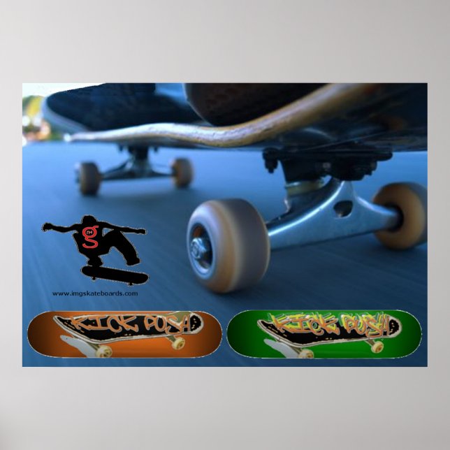 Poster Kick Push (Skateboard) (Devant)