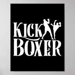 Poster Kickboxer Kickbox Kick Boxing Kickboxing Arts Mart