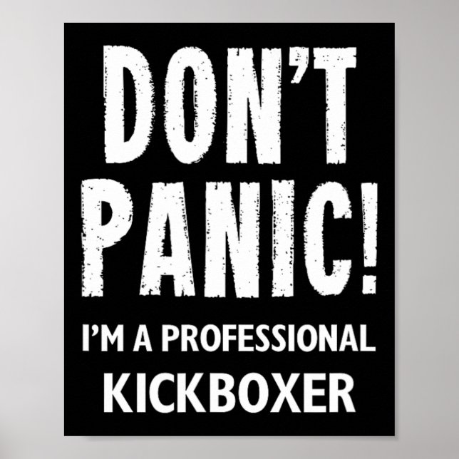 Poster Kickboxeur  (Devant)