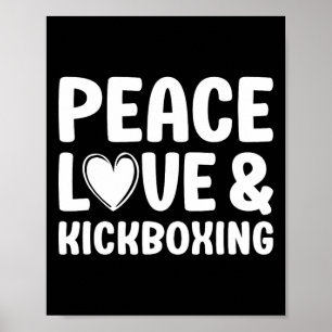 Poster Kickboxing J'aime Kickboxing Kickboxer 