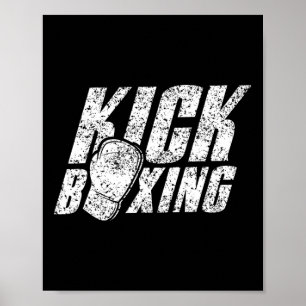 Poster Kickboxing Kickboxer Kickbox Boxe de rue Arts mart