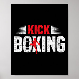 Poster Kickboxing Kickboxing Boxeurs Kickboxeurs Arts Mar