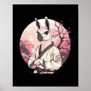 Poster Kickboxing Lama Arbre Sakura Taekwondo Judo Mma Al