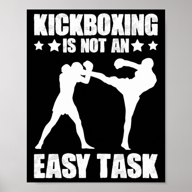 Poster Kickboxing n'est pas une tâche facile Boxe Arts ma (Devant)
