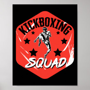 Poster Kickboxing Vintage Squad