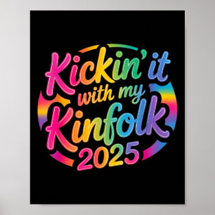 Poster Kickin'It Avec Mon Kinfolk Funny Family Reunion