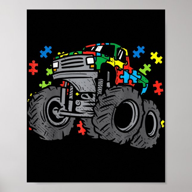 Poster Kid Monster Truck (Devant)