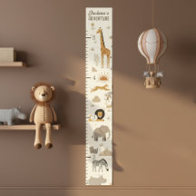 Kid's Savanna Sunrise Safari Growth Chart ID1259