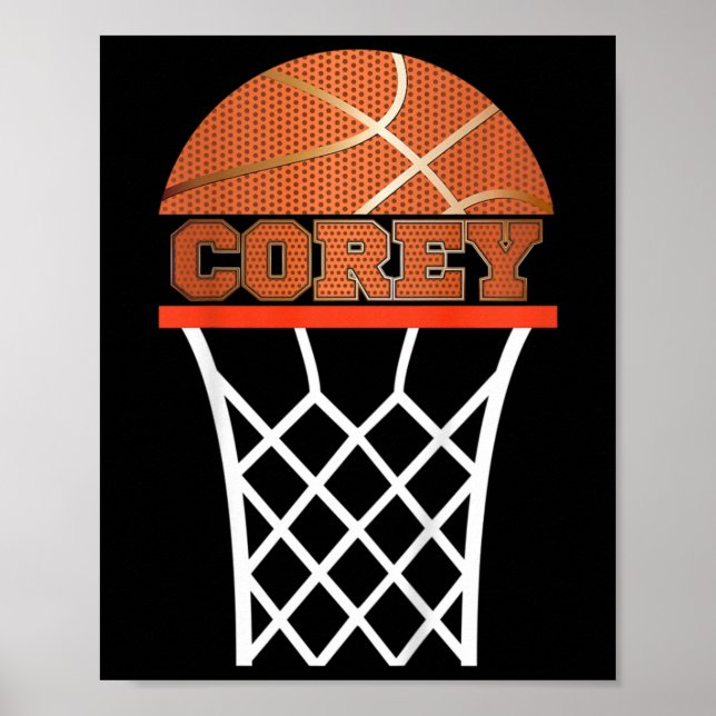 Poster Kids Sketll Corey Custom Name Gift  (Devant)