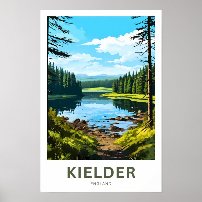 Poster Kielder England Travel Print (Devant)