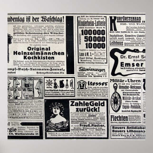 Poster Kiev historique : Illustration d'un journal de 191 (Devant)