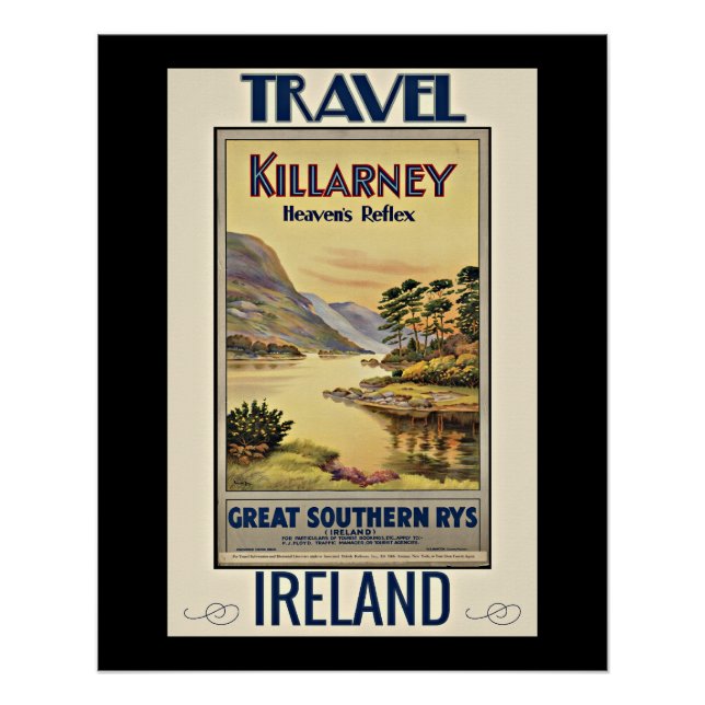 Poster Killarney, le réflexe du ciel, (Devant)