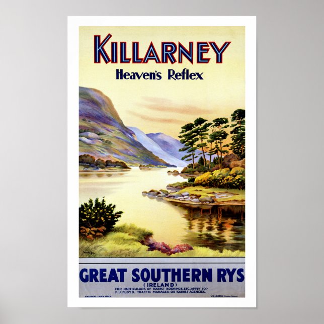 Poster Killarney ~ Le réflexe du ciel (Devant)
