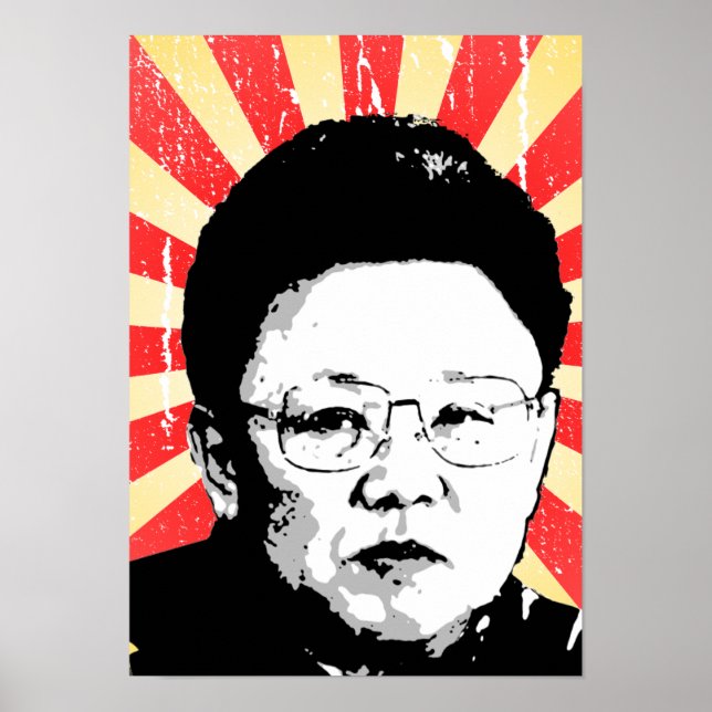 Poster Kim Jong Il (Devant)