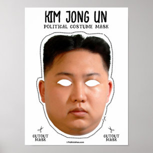 Poster Kim Jong Un Masque Costume