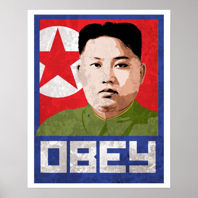Poster Kim Jong Un Propaganda - OBEY - (Devant)