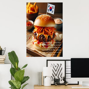 Poster Kimchi Kick Burger 24x36