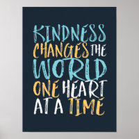 Kindness Change The World Inspirational Cote