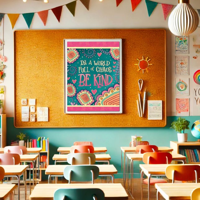 Poster Kindness in Chaos Quote Inspiring  (Créateur téléchargé)