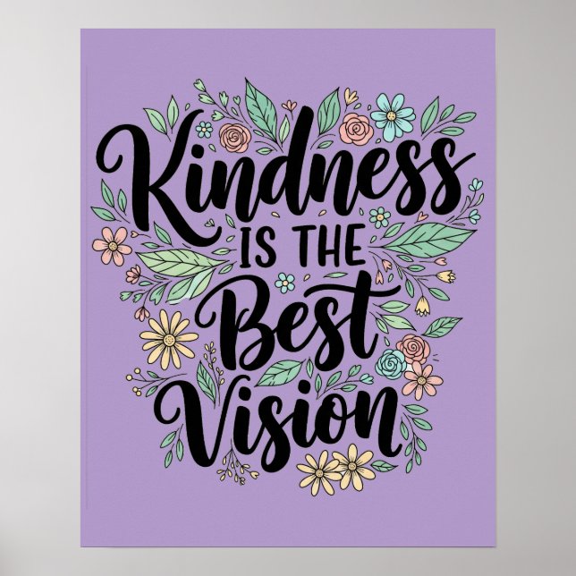 Poster kindness is the best vision (Devant)
