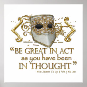 Poster King John Quote (Gold Edition)